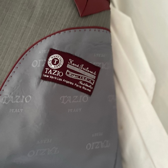 Men’s Tazio pinstripe suit with shirt and tie - Picture 10 of 14